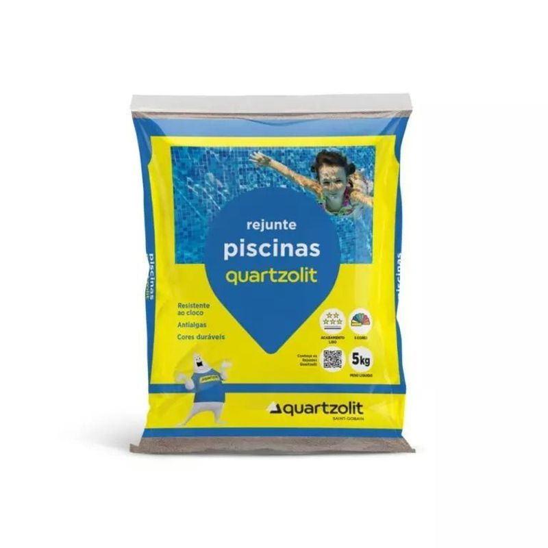 Rejunte Quartzolit Para Piscina 5Kg Azul Celeste