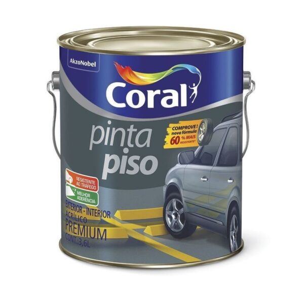 Pinta piso Coral Vermelho segurança