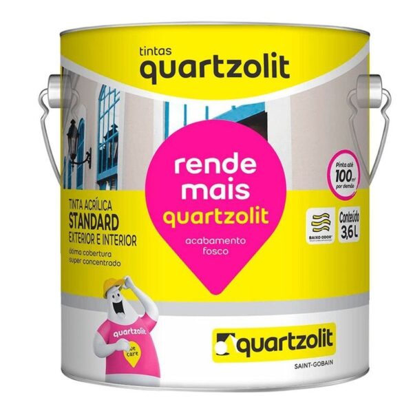 Tinta Quartzolit Acrílica Rende Mais Galão Camurça