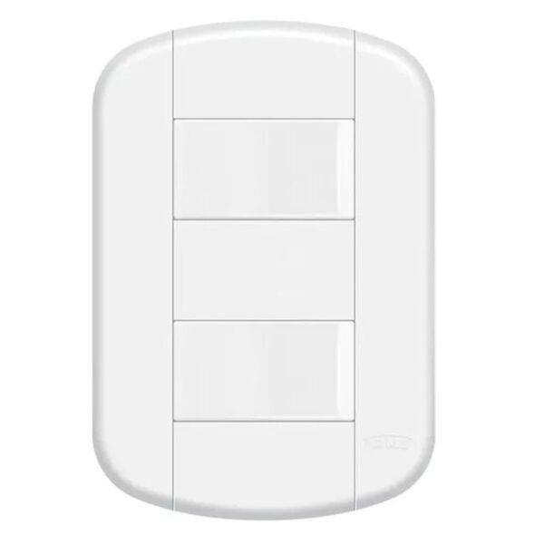 Interruptor blanc 2 sec 16A com placa 4x2 Fame