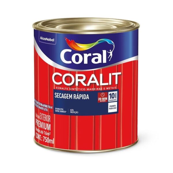 Coralit secagem rapida 750ml branco gelo
