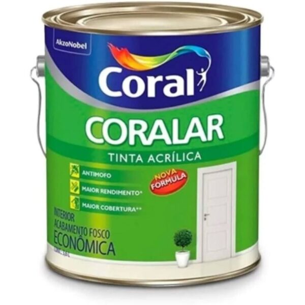 Coralar Acrílica Mais desempenho 3,6L Branco neve
