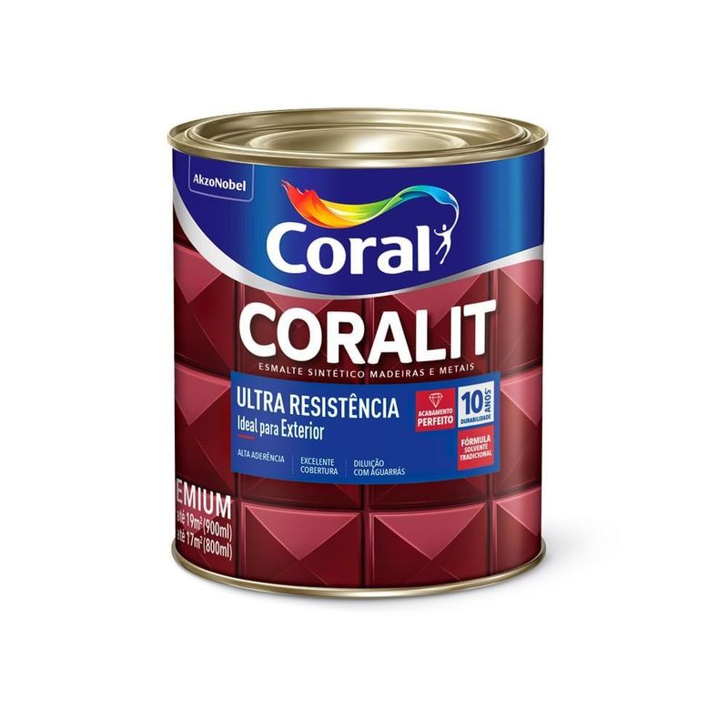 Coralar esmalte AB 3,6L cinza escuro