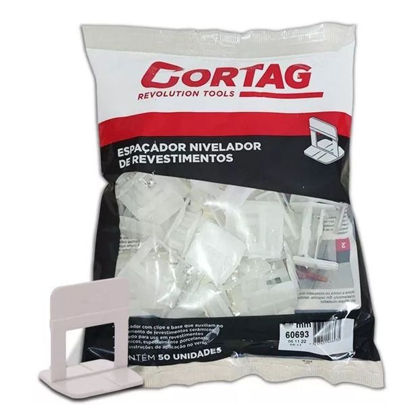 Espaçador nivelador Cortag de 1.5mm pacot c/50