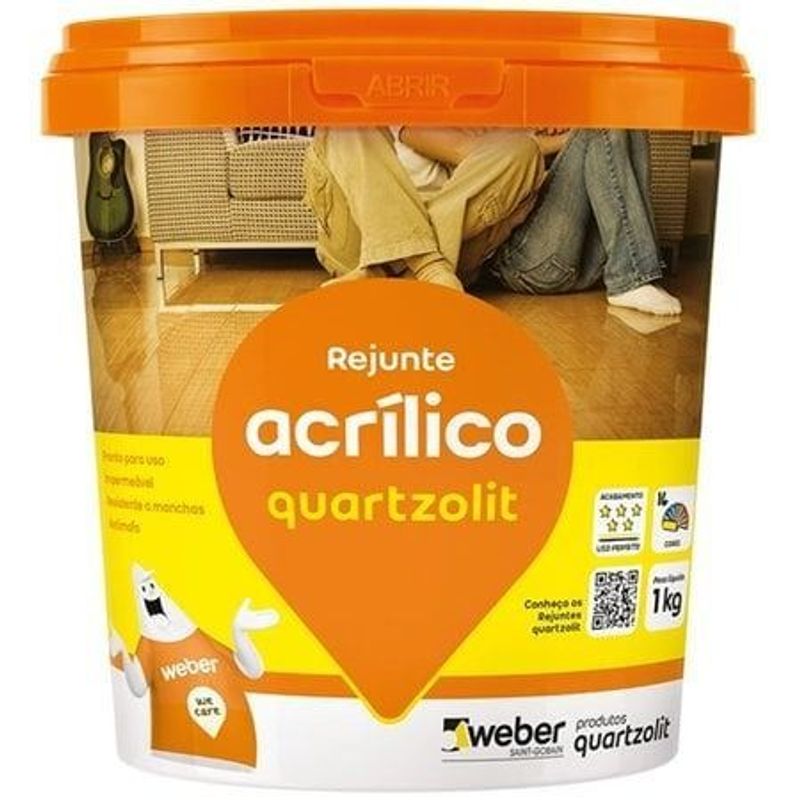 Rejunte Acrílico Cairo Pote 1kg Quartzolit