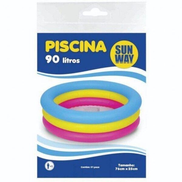 Piscina Sun Way Inflavel PVC 76x25cm 90lts ref. ELP01010 - Imagem 2