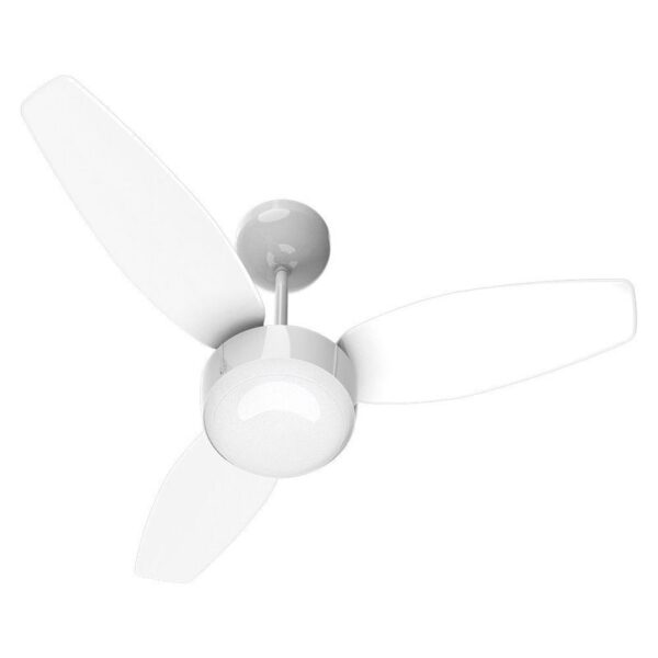 Ventilador de Teto Inverter Ciclo Branco 3 pas Bivolt Ventisol
