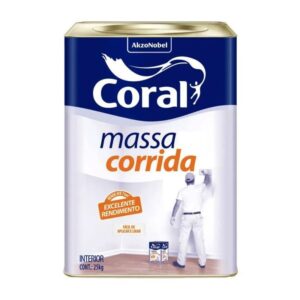 Massa Corrida Coral PVA - Lata de 25kg (Somente Retira)