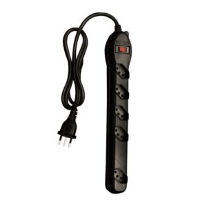 Filtro De Linha Qualitronix 5 Tomadas Bivolt Preto - Qfl5.