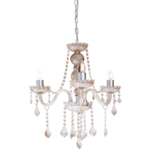 Lustre Startec Nice 3 Lâmpadas Champagne