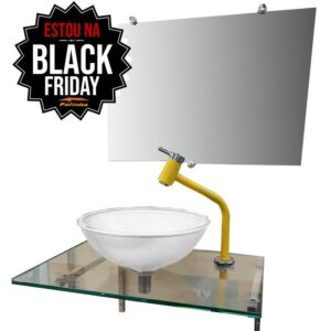 Gabinete De Vidro Pettra Atalaia Branco ( Sem válvula )*