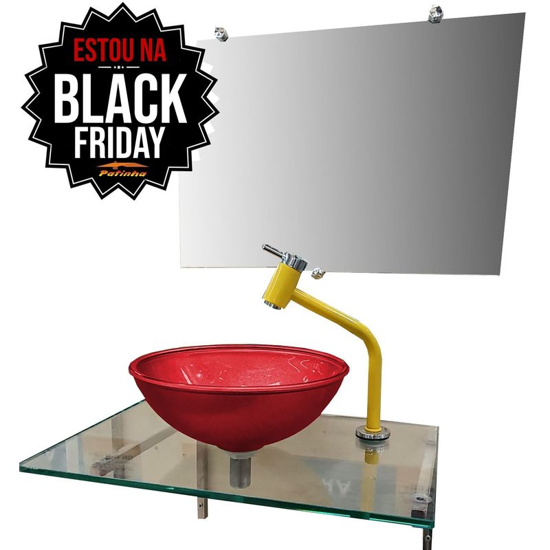 Gabinete de Vidro Pettra Atalaia Vermelho ( Sem Válvula )*