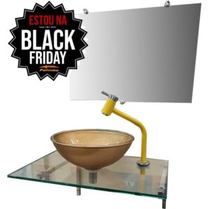 Gabinete de Vidro Pettra Atalaia Ouro ( Sem Válvula )*