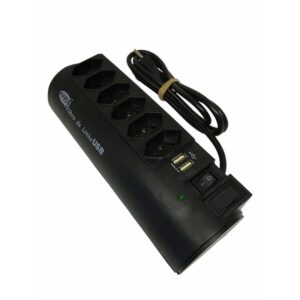 Filtro de Linha Penta Watt 6 Tomadas + 2 USB 5v 2.1A com proteção ref.412