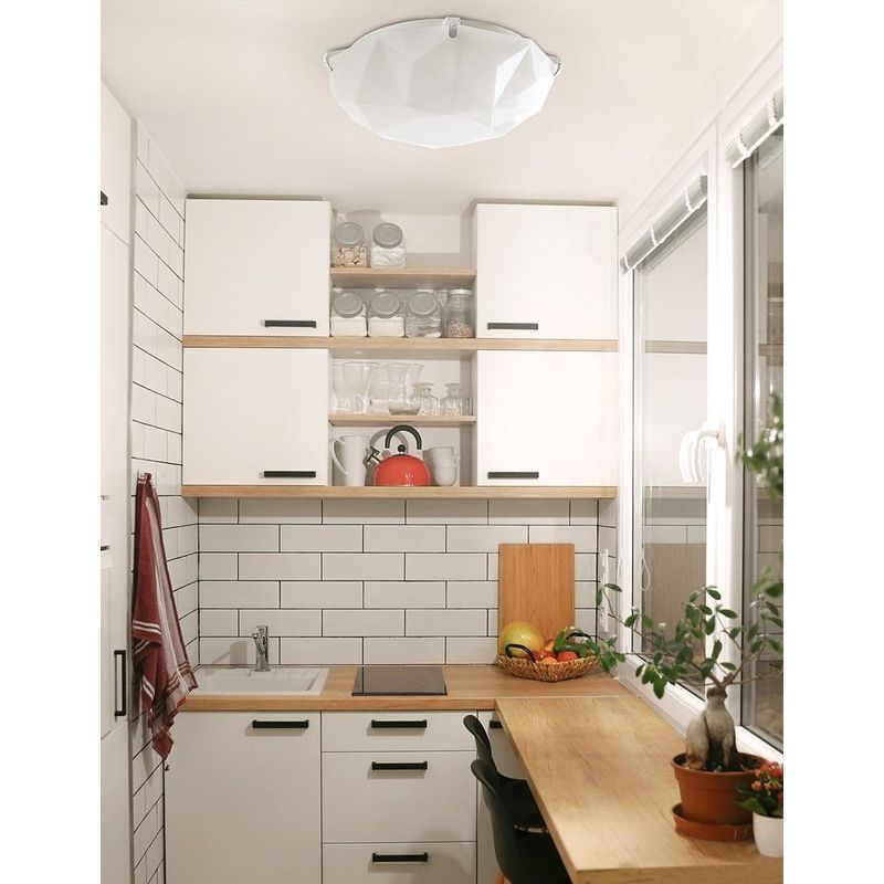 Plafon Startec de Polipropileno LED Sides M3 12w 6500k Transparente ** - Imagem 3