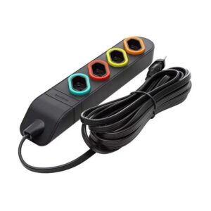 Extensão Pial Legrand Multi Tomada PP 3x0,75 2P+T 10 amperes 3 metros Preto ref. 1846