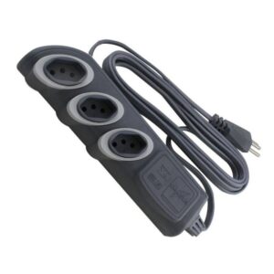 Extensão Pial Legrand NoShock 90 PP 3x0,75 2P+T 10 Amperes Cinza 5Mts ref.1539