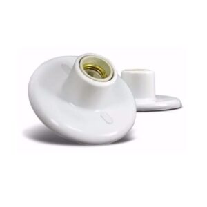 PLAFONIER PVC BLUMENAU BRANCO BOCAL PORCELANA