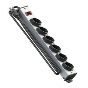 Filtro de Linha Metálico Qualitronix 6 Tomadas