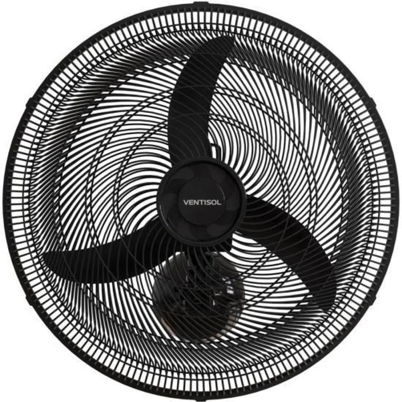 VENTILADOR VENTISOL NEW PAREDE 50CM PRETO 127V