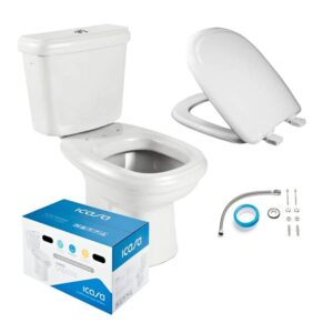 KIT ICASA COMBO SABATINE ACOPLADO BRANCO C/ASSENTO/ANEL/RABICHO BRANCO