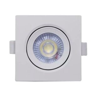 SPOT DE LED VIENA EMBUTIR 5W QUADRADO 3000K
