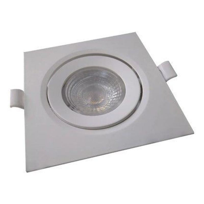 Spot LED Embutir Viena 7W Quadrado 3000K