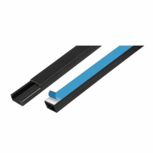Canaleta de PVC Preta FAME Sistema X 20x10mm