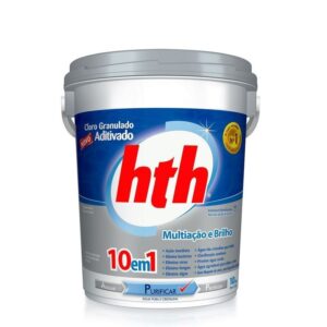 Cloro HTH Granulado 10 em 1 Balde 10Kg*